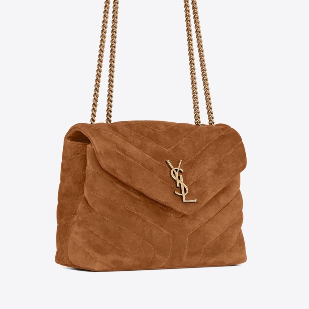 YSL LOULOU QUILTED SUEDE